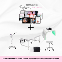 Professional Skin Therapy Salon Starter bundle with training materials and equipment for beginners.