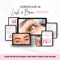 Certificate in Brow Mastery online course bundle showcasing learning materials and instructional videos.