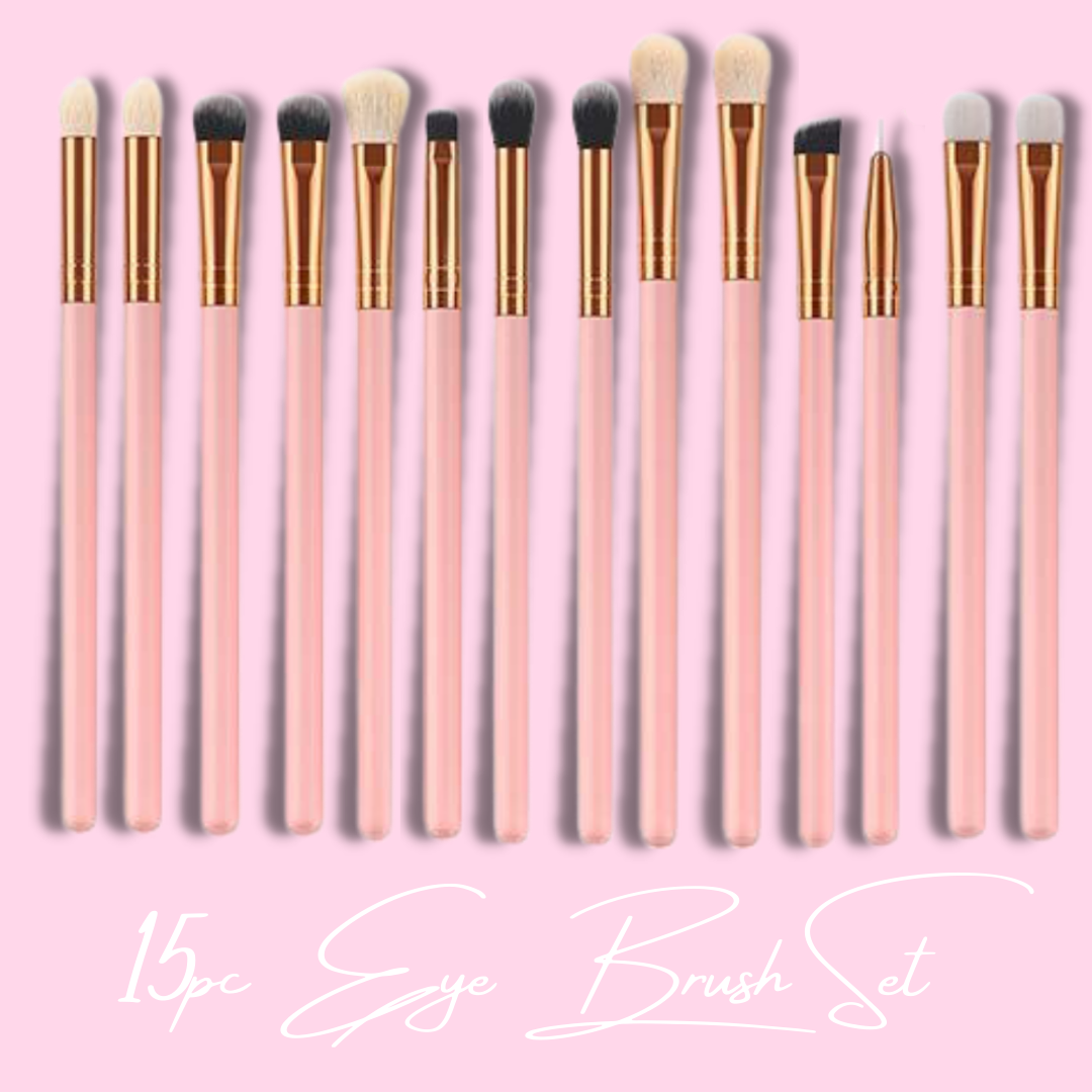 PRO EYE BRUSH SET - 15pc - Makeup and Beauty Courses Online