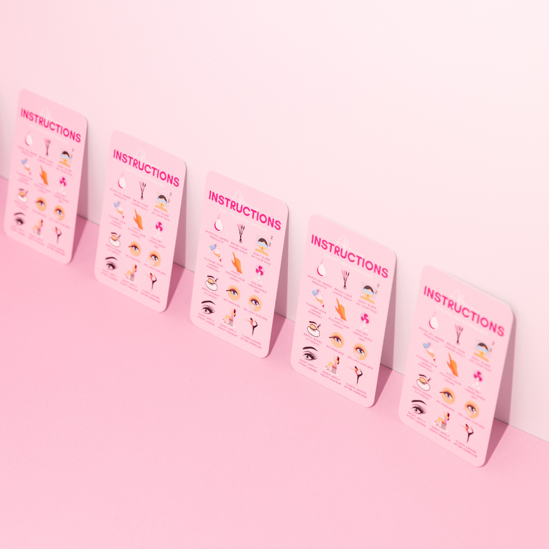 Treatment Aftercare Cards - Makeup and Beauty Courses Online