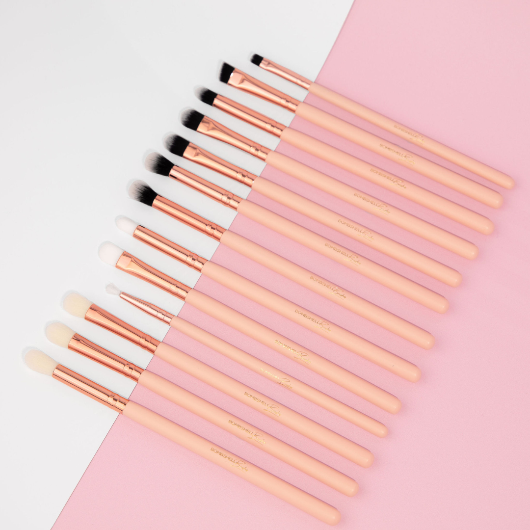 PRO EYE BRUSH SET - 15pc - Makeup and Beauty Courses Online