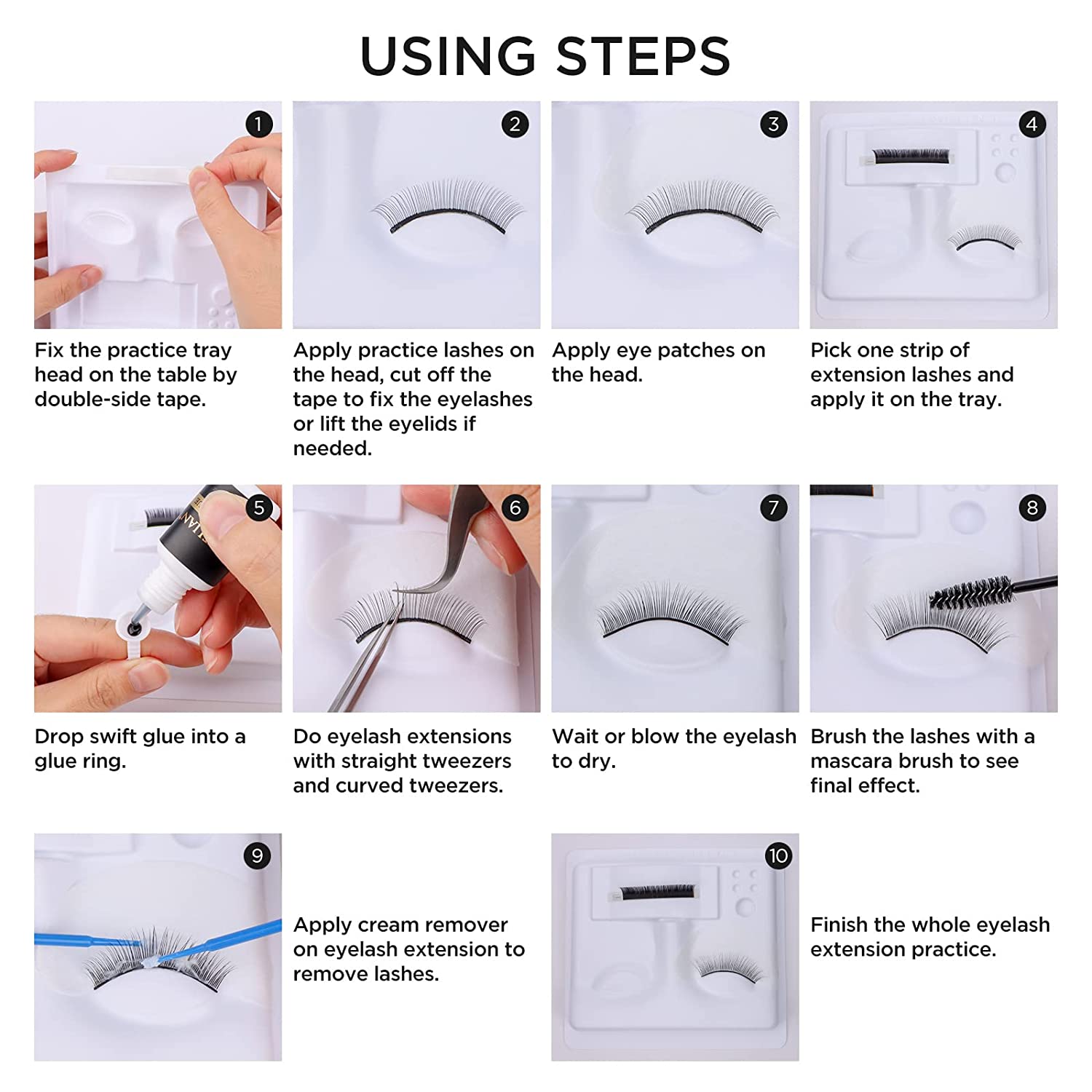 Mannequin Tray Practice Head - Makeup and Beauty Courses Online