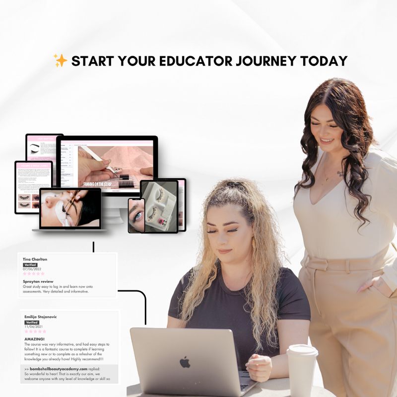 Beauty educators course - Start your educator journey today with flexible online lessons and comprehensive support.