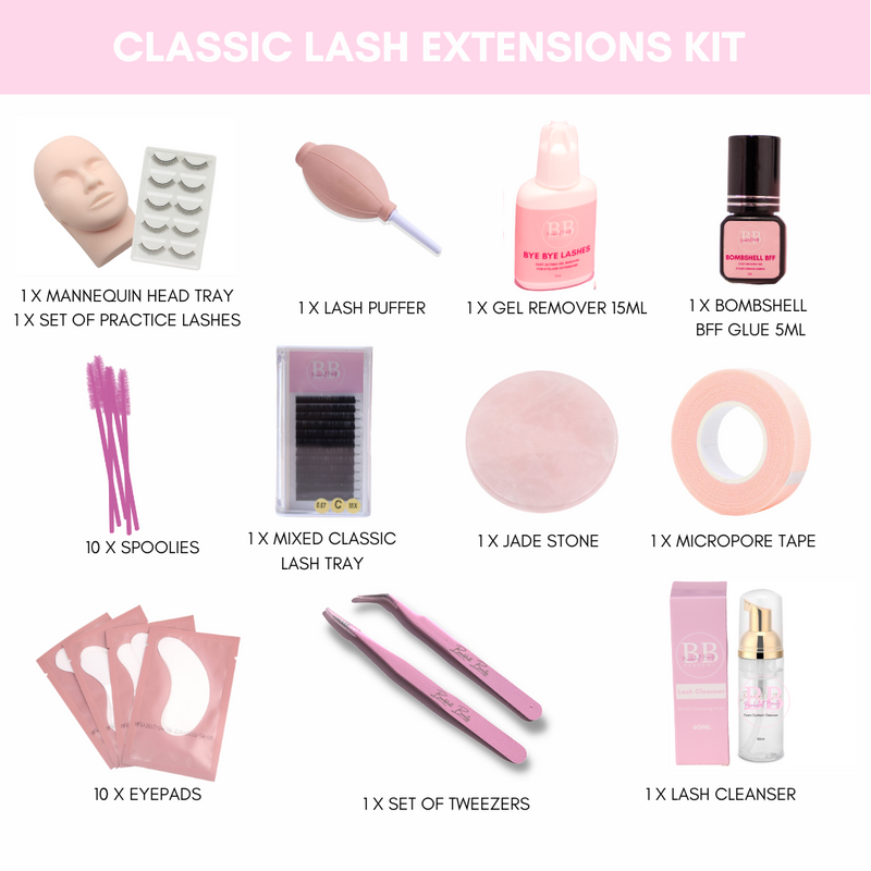 Classic Eyelash Extension Basic Training Kit