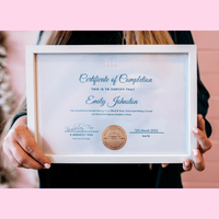 Framed Certificate - Makeup and Beauty Courses Online