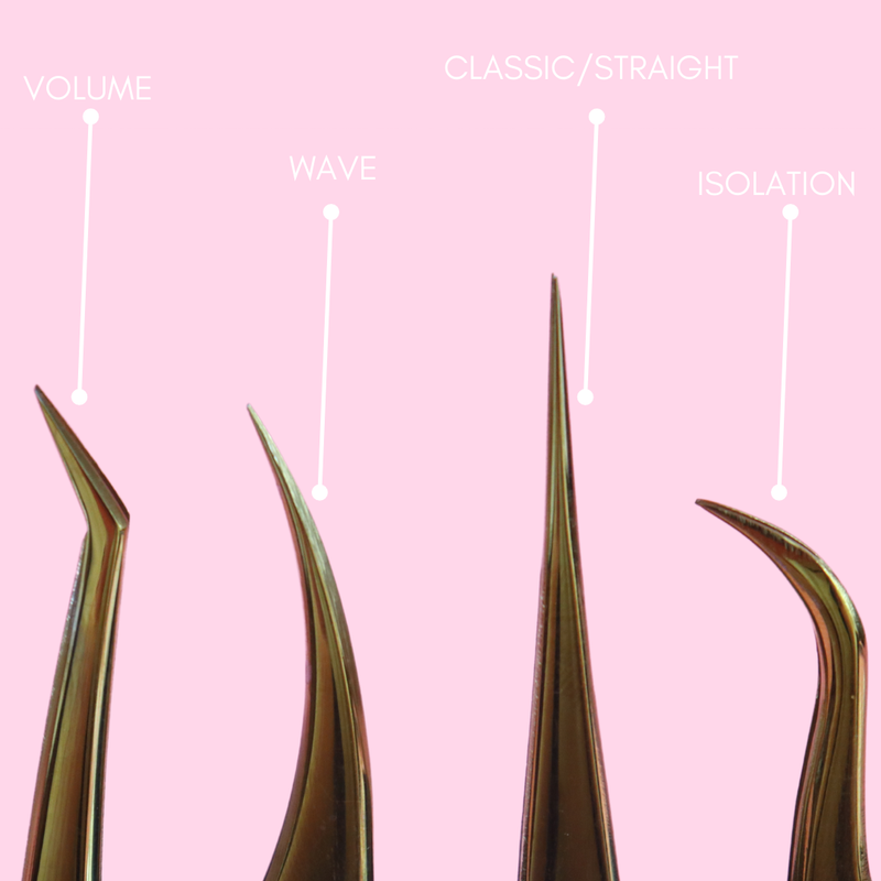 Wave Eyelash Extension Tweezers - Makeup and Beauty Courses Online